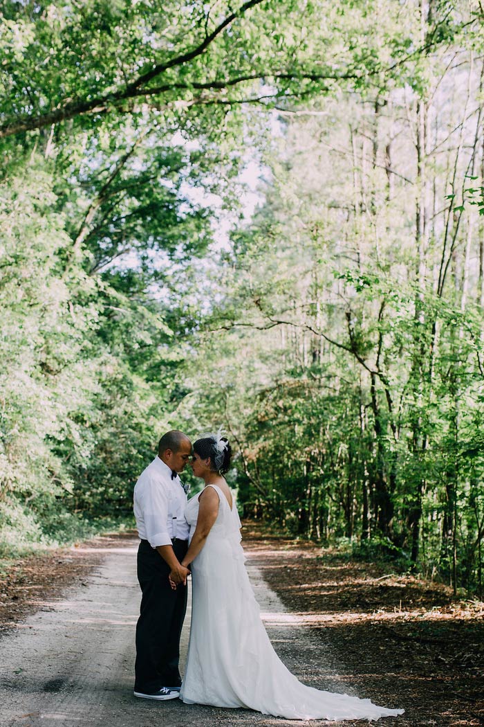 bride and groom portrait