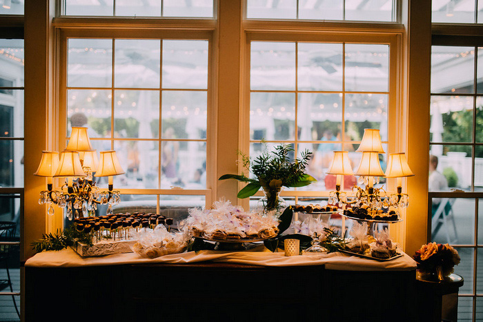 wedding dessert table