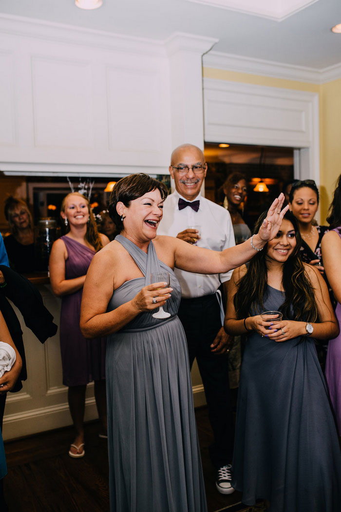 mother of the groom at reception