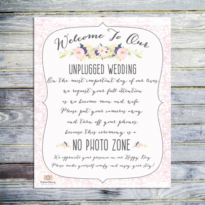 unplugged wedding