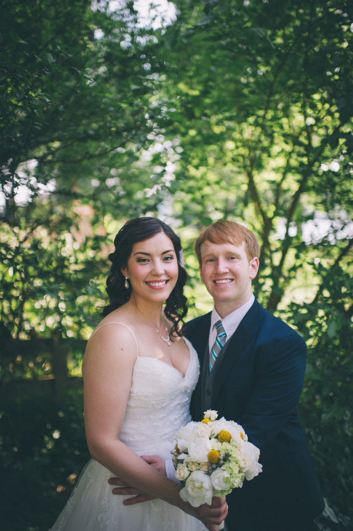 bride and groom portrait