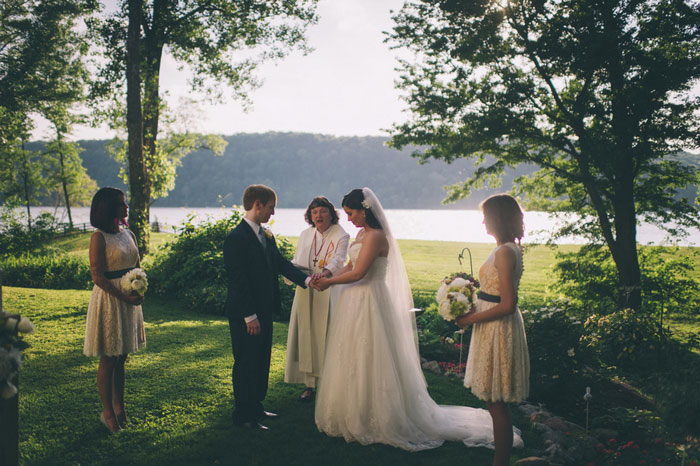 outdoor wedding ceremony