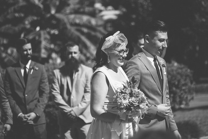 bride walking down the aisle