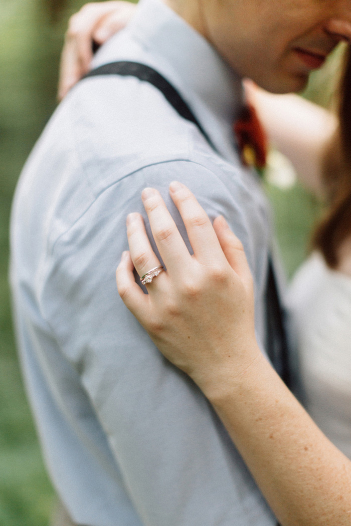 wedding room on bride's hand