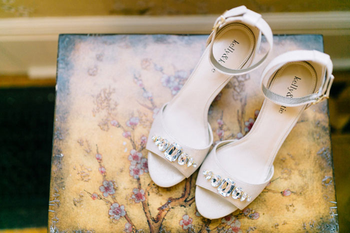 bride's wedding shoes