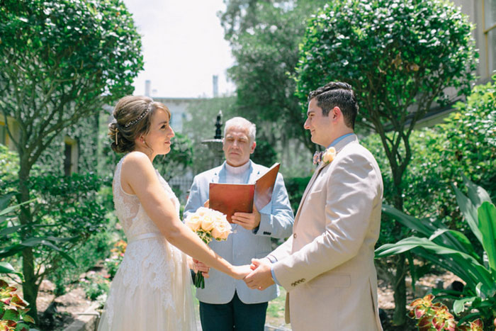 outdoor Savannah wedding ceremony