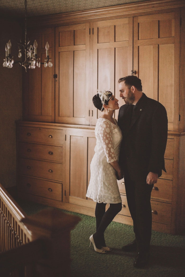 bride and groom portrait