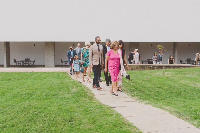 guests walking to ceremony