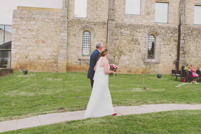 bride walking down the aisle