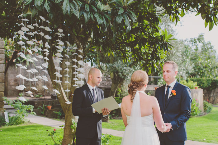 outdoor portugal wedding ceremony