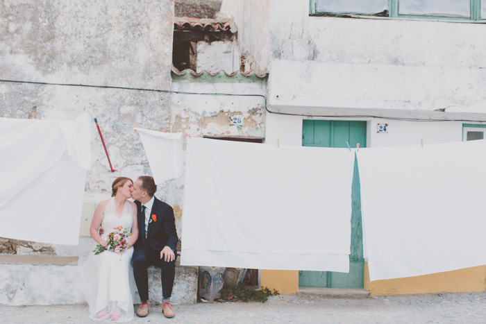 bride and groom portrait in Portugal