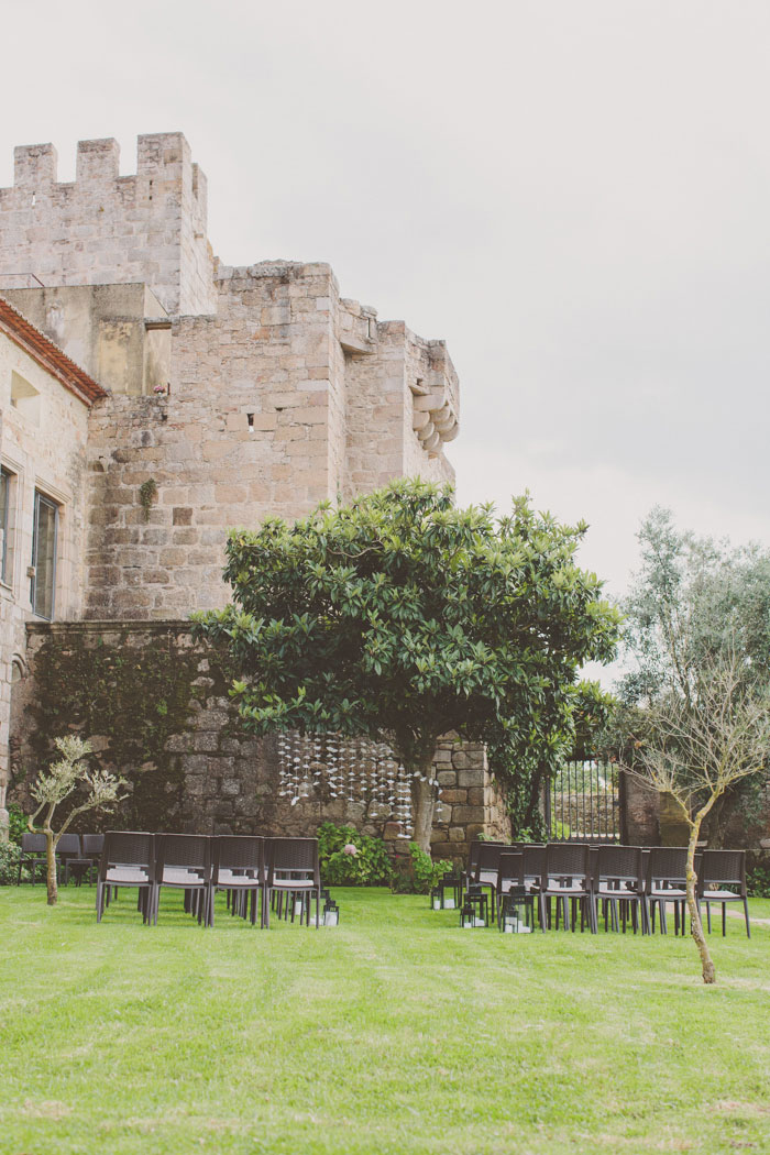 outdoor ceremony set-up