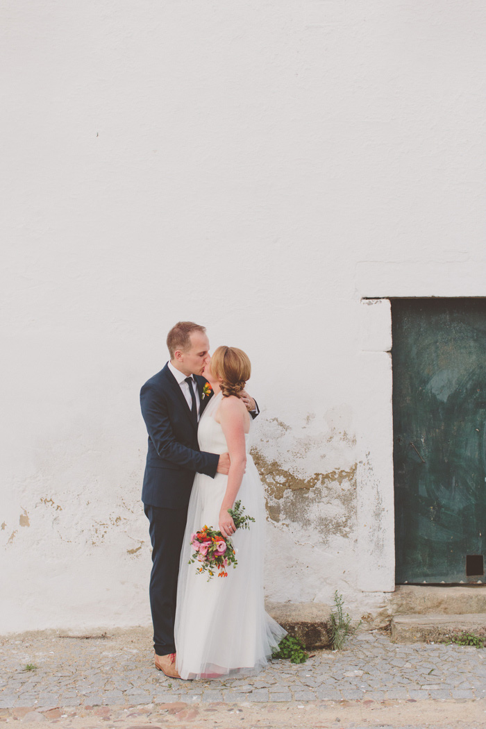 bride and groom portrait in Portugal