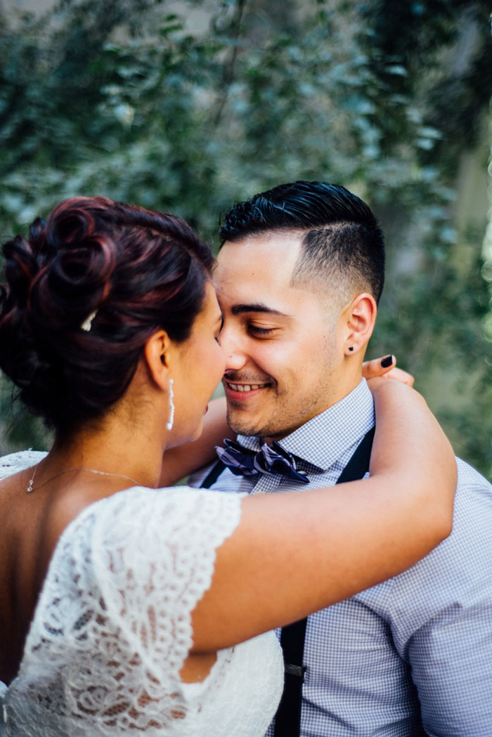 Bride and groom portrait in Seattle