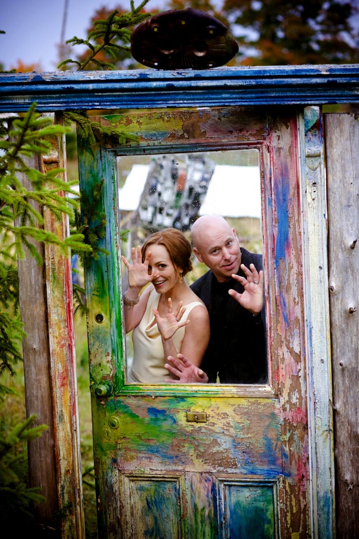 bride and groom portrait