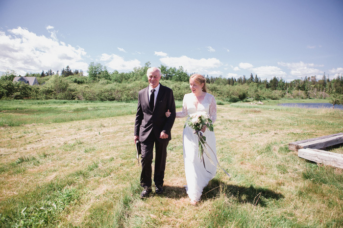 outdoor Nova Scotia wedding ceremony