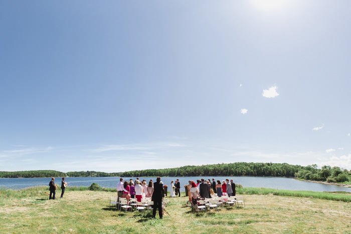 outdoor Nova Scotia wedding ceremony