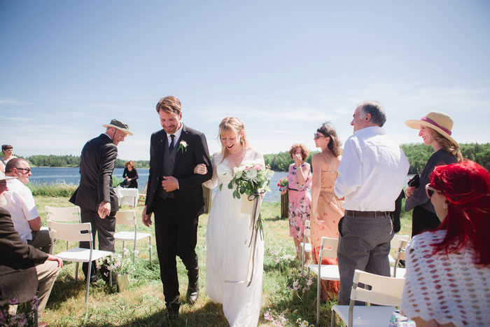 outdoor Nova Scotia wedding ceremony