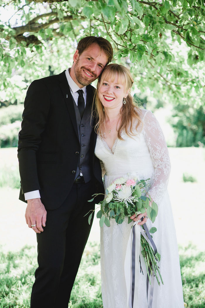 bride and groom portrait