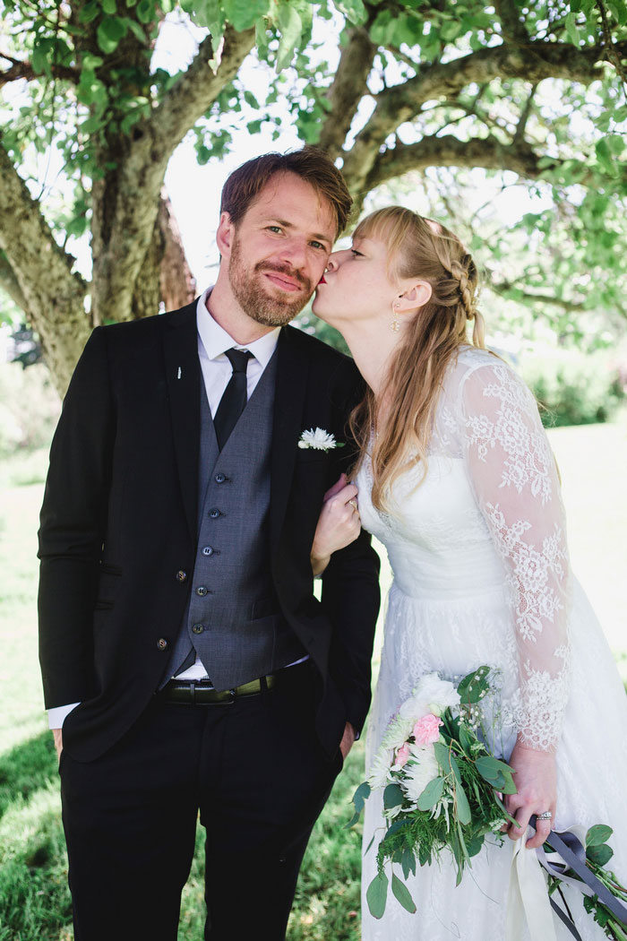 bride and groom portrait