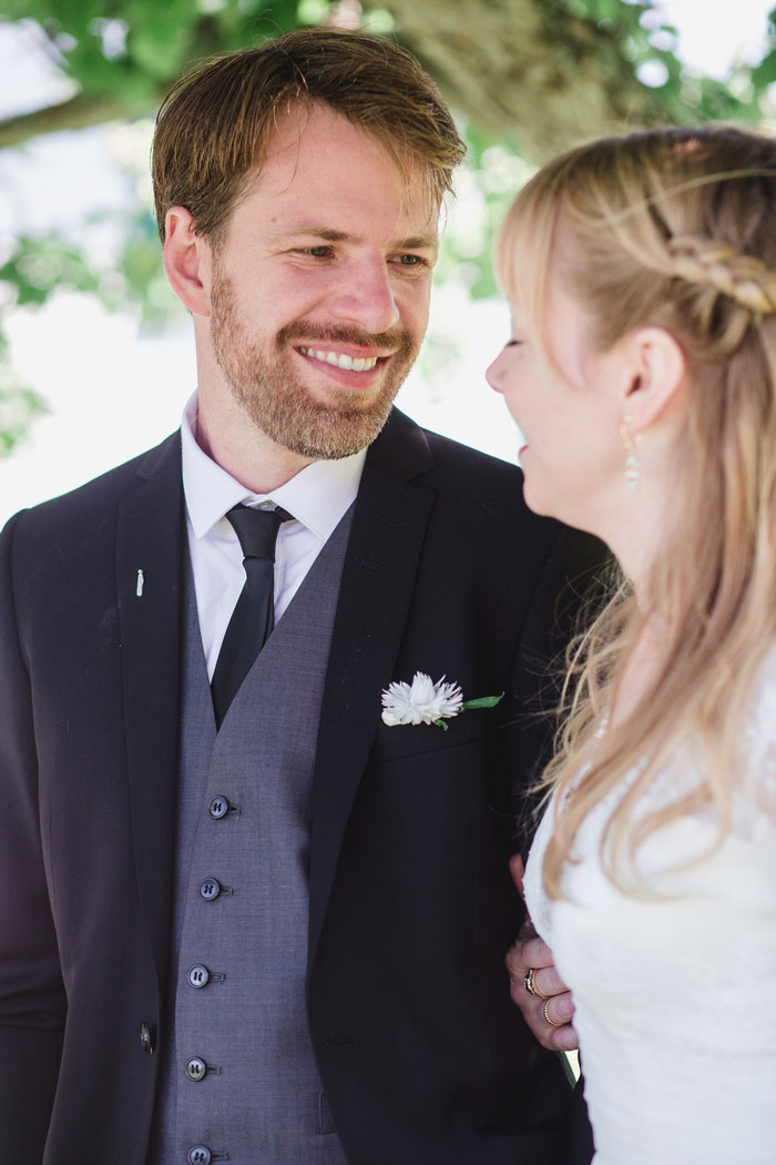 bride and groom portrait