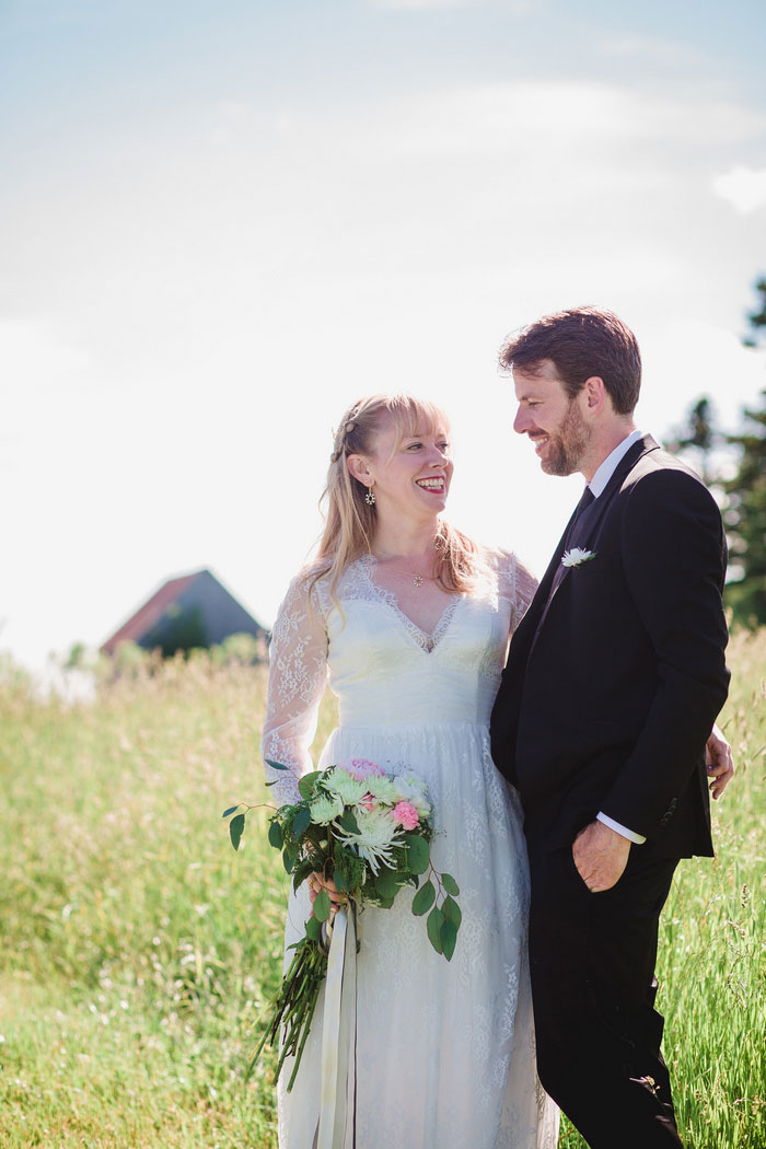 bride and groom portrait