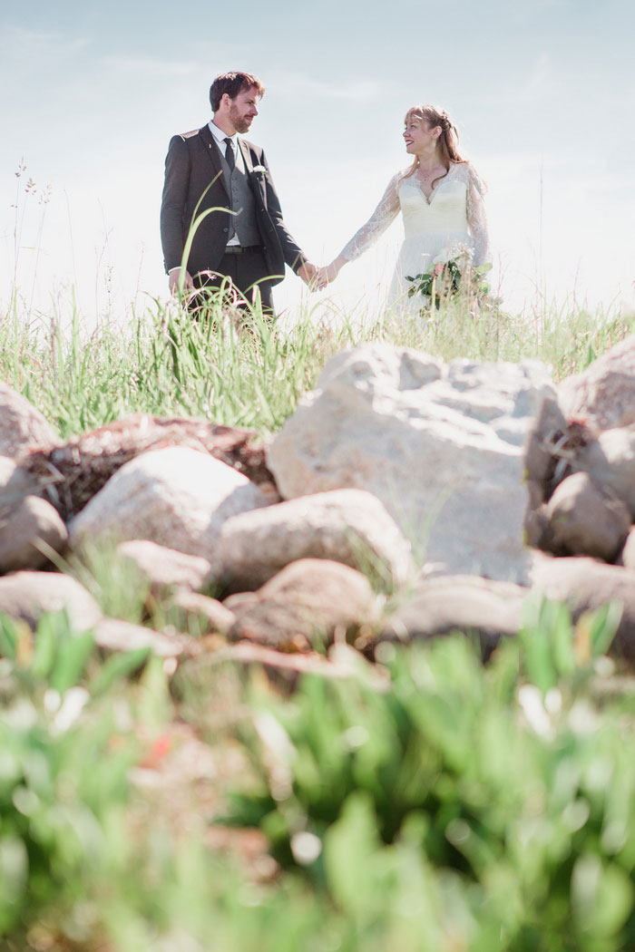 bride and groom portrait