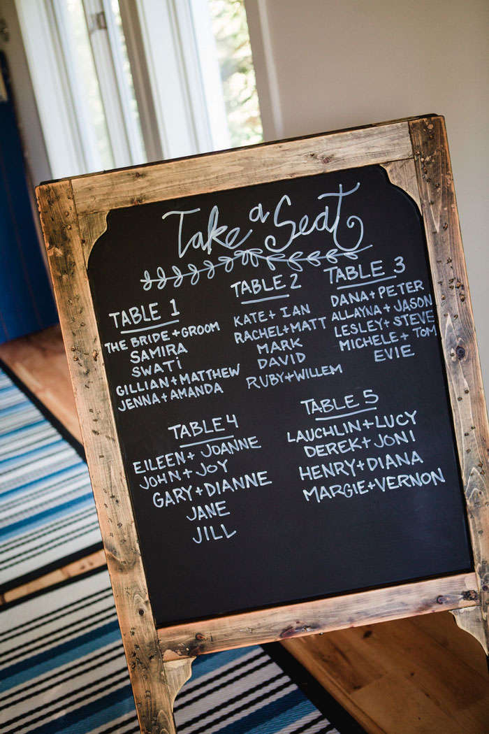 chalkboard seating chart