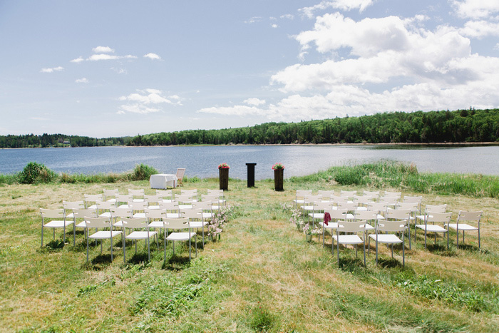 outdoor Nova Scotia wedding ceremony