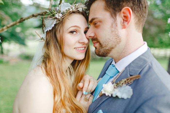 bride and groom portrait