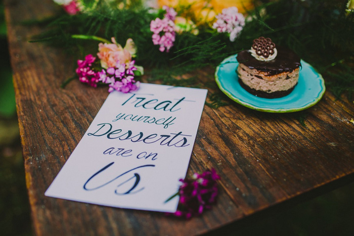 Styled shoot dessert table