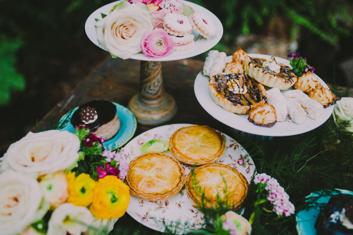 Styled shoot dessert table