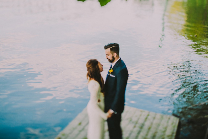 bride and groom portrait