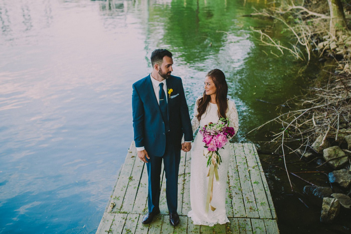 bride and groom portrait