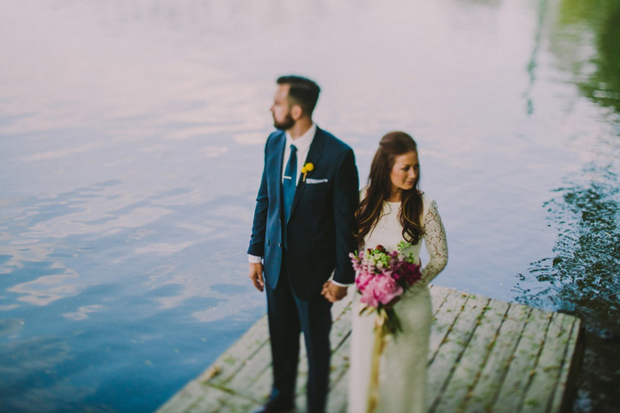 bride and groom portrait