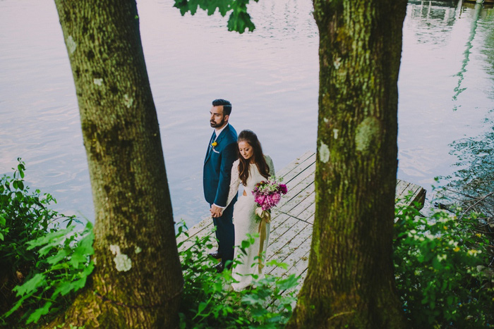 bride and groom portrait