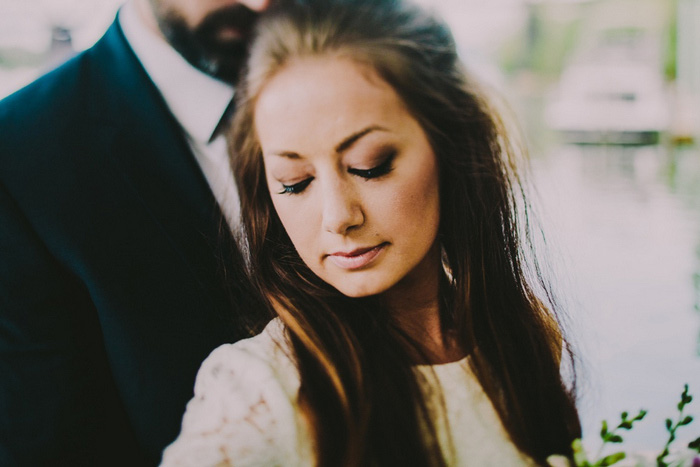 bride and groom portrait