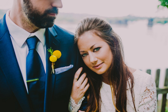 bride and groom portrait