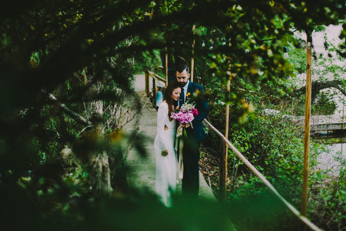 bride and groom portrait