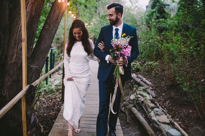 bride and groom portrait