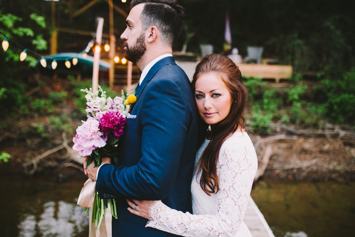 bride and groom portrait