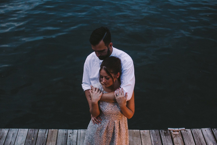 bride and groom portrait