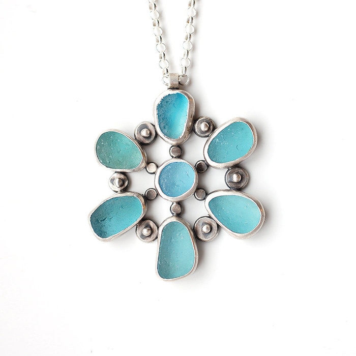 seaglass-necklace-circle