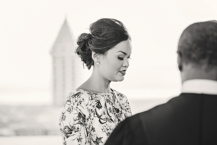 bride during ceremony 