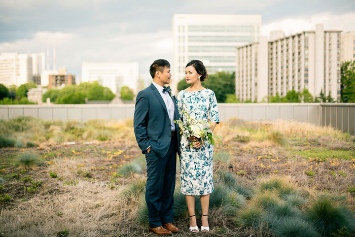 bride and groom portrait