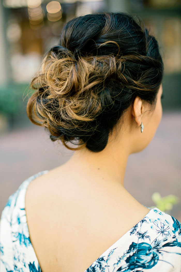 bride's updo