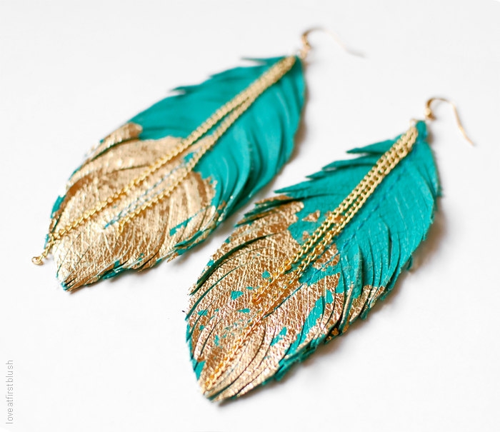 Boho-Feather-Earring