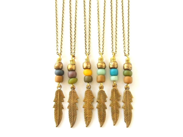 Brass-Feather-Necklace