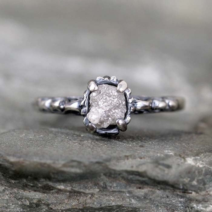 Antique-Rough-Diamond-Ring