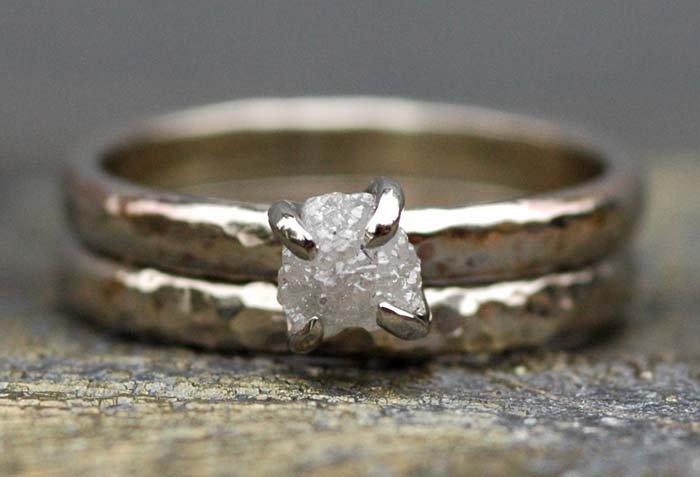 Raw Diamond Engagement Rings - Raw Diamond Rings